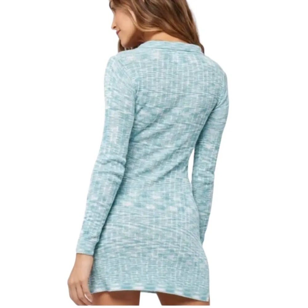 L*SPACE REVOLVE ARIA MINI SWEATER DRESS SIZE SMALL & MEDIUM BLUE $132 - Picture 6 of 9